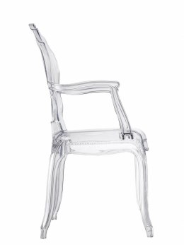 Krzesło transparentne Queen Arm