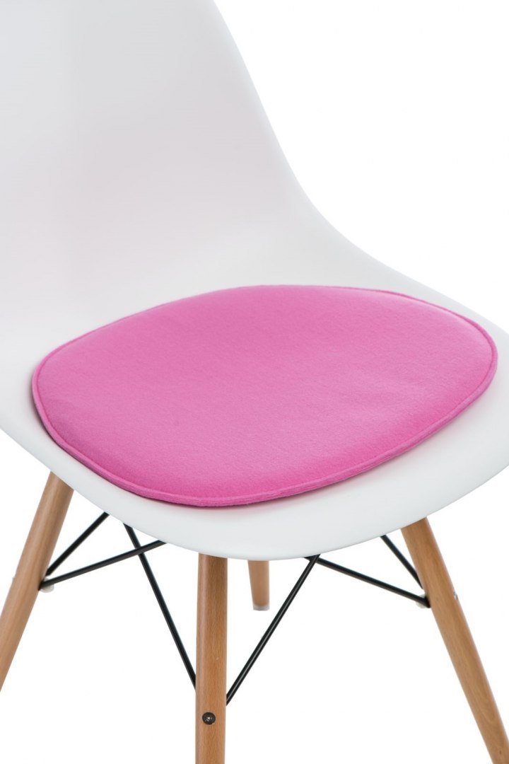 Poduszka na krzesło Side Chair różowa