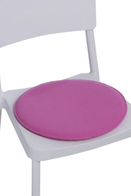 Poduszka na krzesło okrągła różowa