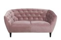 Sofa Ria VIC 2-osobowa różowa