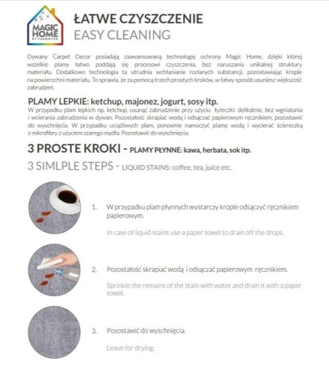 Dywan łatwoczyszczący Carpet Decor Atlantic Blue 160x230