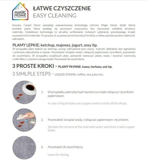 Dywan łatwoczyszczący Carpet Decor Atlantic Blue 200x300