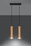 Lampa wisząca LINO 2, drewniana tuba.