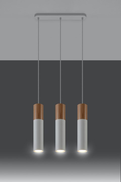 Lampa wisząca PABLO 3 biała