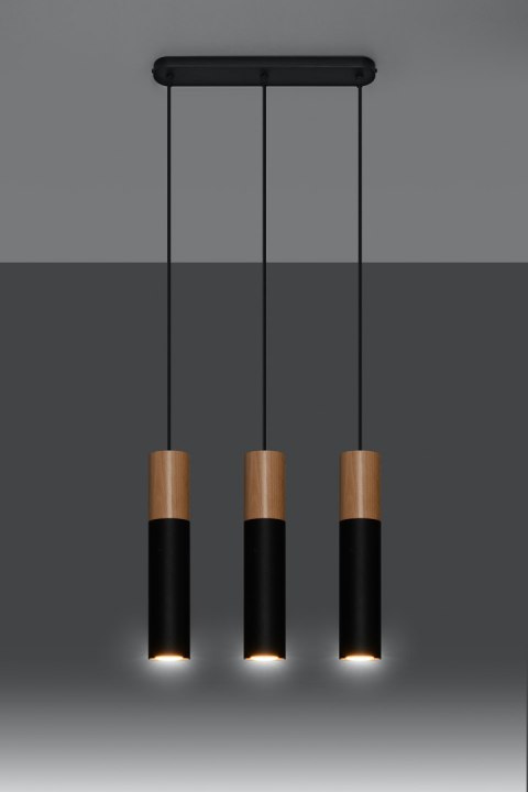 Lampa wisząca PABLO 3 czarna