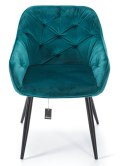 Krzesło tapicerowane niebieskie PICADO_Aluro