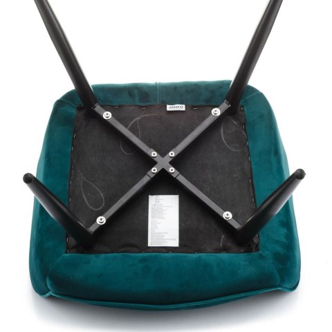 Krzesło tapicerowane niebieskie PICADO_Aluro