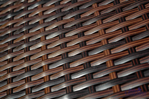 Zestaw stołowy ogrodowy CAPITALE technorattan brąz