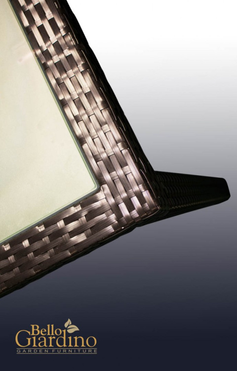 Zestaw stołowy ogrodowy CAPITALE technorattan brąz