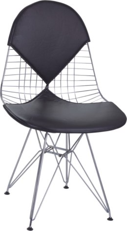 Krzesło Net double czarna poduszka