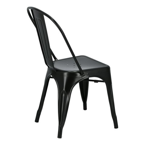 Krzesło Paris czarne inspirowane Tolix