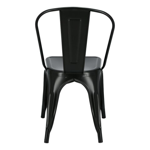 Krzesło Paris czarne inspirowane Tolix