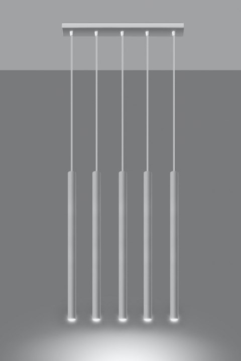 Lampa Wisząca PASTELO 5 Biała