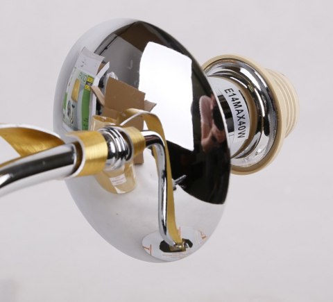 LAMPA ŚCIENNA KINKIET CANDELLUX DIVA 21-55040 E14 CHROM / ZŁOTY