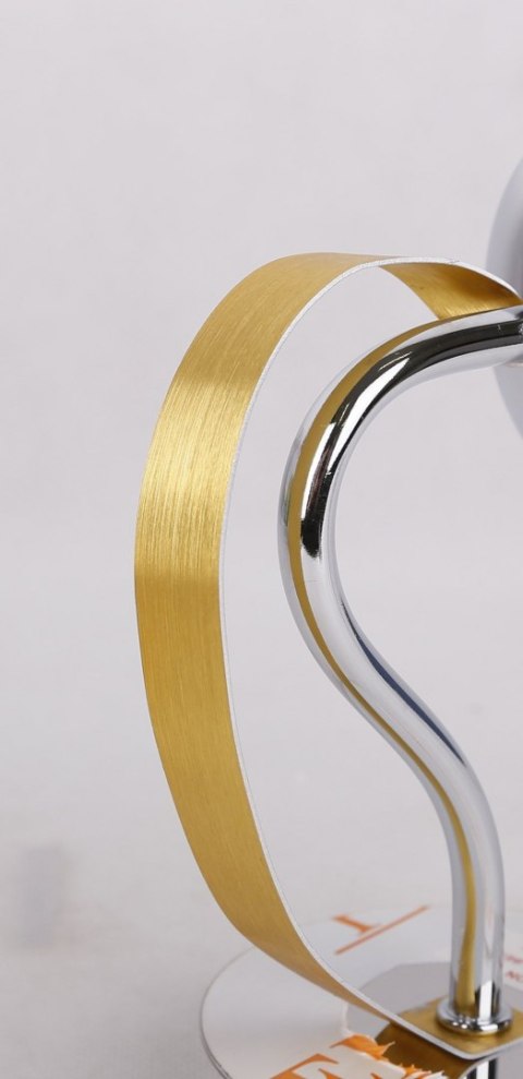 LAMPA ŚCIENNA KINKIET CANDELLUX DIVA 21-55040 E14 CHROM / ZŁOTY