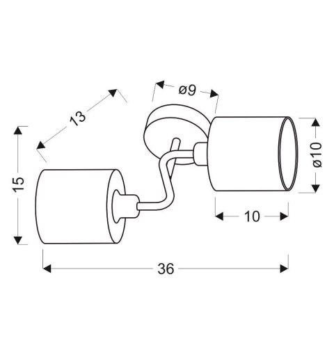 LAMPA ŚCIENNA KINKIET CANDELLUX SAX 22-70678 E14 SATYNA