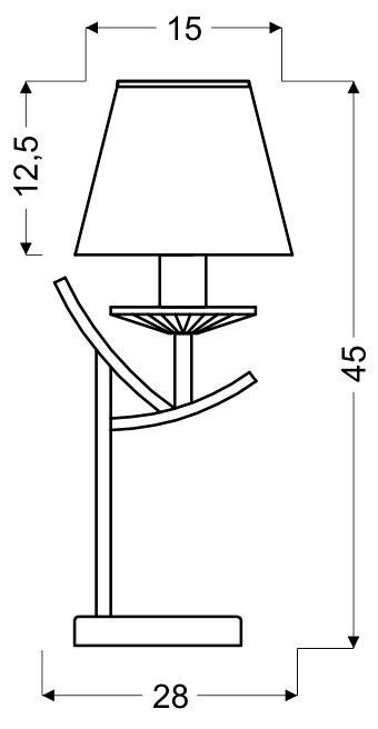 LAMPA STOŁOWA VALENCIA CHROM 41-84609 E14