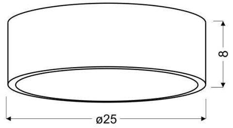 LAMPA SUFITOWA CANDELLUX ZIGO 10-39545 PLAFON LED 6500K METAL WENGE