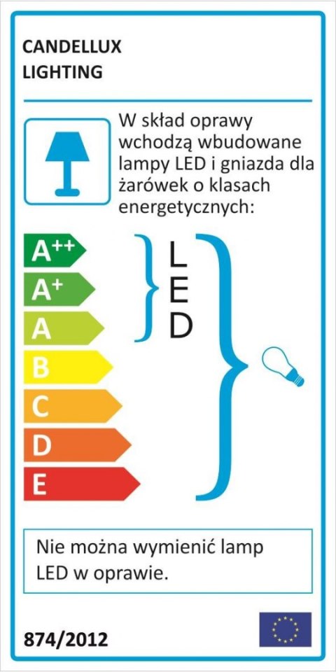LAMPA SUFITOWA WISZĄCA CANDELLUX AMBROSIA 33-33895 E14 + LED CHROM