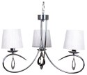 LAMPA SUFITOWA WISZĄCA CANDELLUX ARNIKA 33-21663 E14 CHROM / BIAŁY