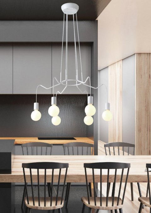 LAMPA SUFITOWA WISZĄCA CANDELLUX BASSO 36-71026 E27 BIAŁY MATOWY