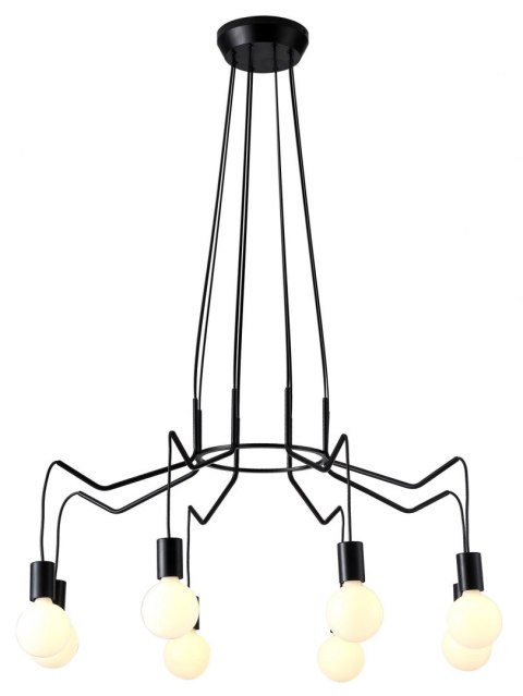 LAMPA SUFITOWA WISZĄCA CANDELLUX BASSO 38-71057 E27 CZARNY MATOWY