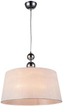 LAMPA SUFITOWA WISZĄCA CANDELLUX CLARA 31-21601 E27 CHROM / BIAŁY