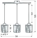 LAMPA SUFITOWA WISZĄCA CANDELLUX COX 33-53886 E27 CHROM