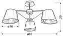 LAMPA SUFITOWA WISZĄCA CANDELLUX CORTEZ 33-54982 E14 PATYNA