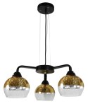 LAMPA SUFITOWA WISZĄCA CANDELLUX CROMINA GOLD 33-57259 E27 CZARNY