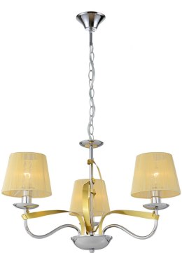 LAMPA SUFITOWA WISZĄCA CANDELLUX DIVA 33-55057 E14 CHROM / ZŁOTY