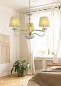 LAMPA SUFITOWA WISZĄCA CANDELLUX DIVA 33-55057 E14 CHROM / ZŁOTY