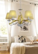 LAMPA SUFITOWA WISZĄCA CANDELLUX DIVA 35-55064 E14 CHROM / ZŁOTY