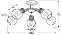 LAMPA SUFITOWA WISZĄCA CANDELLUX GLIVA 35-56603 E27 PATYNA