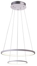 LAMPA SUFITOWA WISZĄCA CANDELLUX LUNE 32-64752 OKRĄGŁY PODWÓJNY 40W LED 4000K BIAŁY