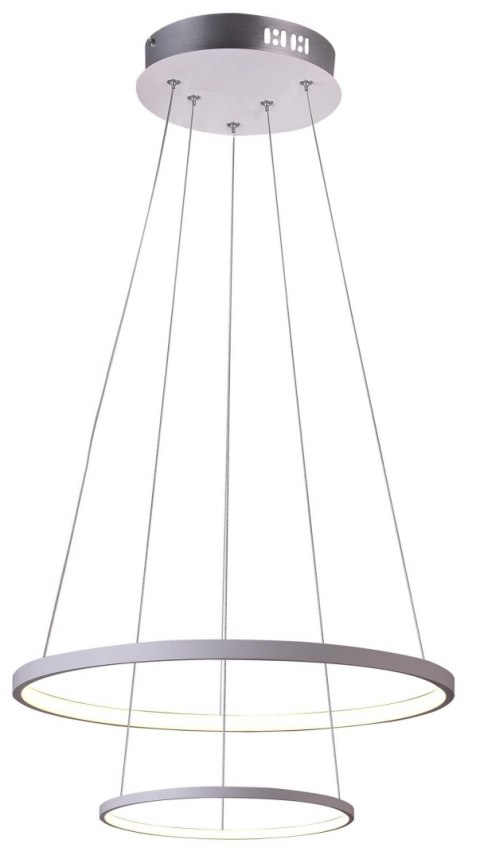 LAMPA SUFITOWA WISZĄCA CANDELLUX LUNE 32-64752 OKRĄGŁY PODWÓJNY 40W LED 4000K BIAŁY