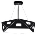 LAMPA SUFITOWA WISZĄCA CANDELLUX NEMEZIS 31-64882 PIĘCIOKATNY 24W LED 4000K CZARNY