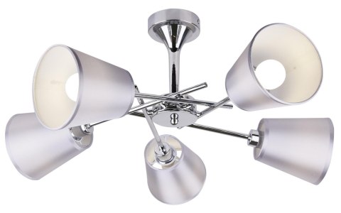 LAMPA SUFITOWA WISZĄCA CANDELLUX VOX 35-70630 E14 CHROM Z ABAŻUREM