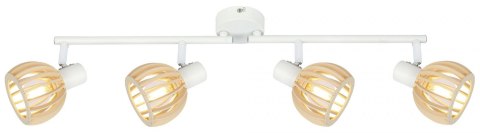 LAMPA ŚCIENNA CANDELLUX ATARRI 94-68101 LISTWA E14 BIAŁY+DREWNO