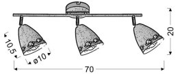 LAMPA ŚCIENNA CANDELLUX COTY 93-67142 LISTWA E14 BIAŁY MAT