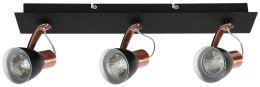 LAMPA ŚCIENNA CANDELLUX MARKUS 93-35608-M LISTWA GU10 CZARNY+MIEDZIANY