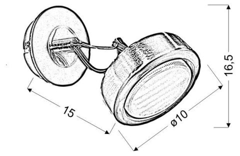 LAMPA ŚCIENNA KINKIET CANDELLUX EARTH 91-15788 GX53 ENERGO SATYNA/WENGE