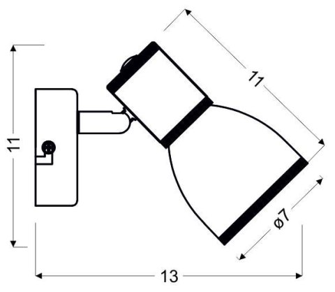 LAMPA ŚCIENNA KINKIET CANDELLUX FIDO 91-63366 E14 BIAŁY+CHROM