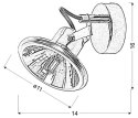 LAMPA ŚCIENNA KINKIET CANDELLUX MOON 91-28075 LED G9 CHROM