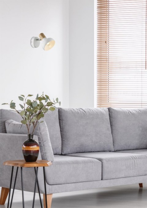 LAMPA ŚCIENNA KINKIET CANDELLUX PUERTO 91-62796 E14 BIAŁY