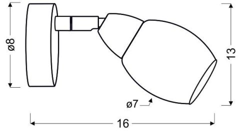 LAMPA ŚCIENNA KINKIET CANDELLUX RICO 91-67500 LED SMD GŁÓWKA OKRĄGŁA Z PRZEGUBEM SYSTEM KLOSZ WYMIENNY CHROM/BEZBARWNY