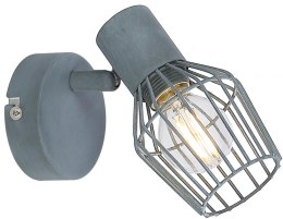 LAMPA ŚCIENNA KINKIET CANDELLUX VIKING 91-68002 E14 SZARY