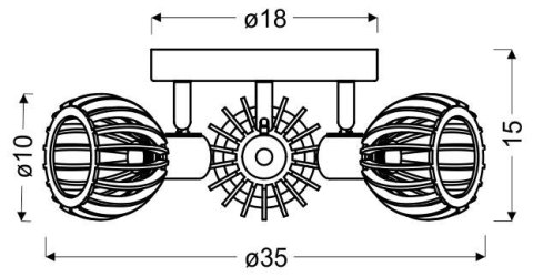 LAMPA SUFITOWA CANDELLUX ATARRI 98-68118 PLAFON E14 BIAŁY+DREWNO