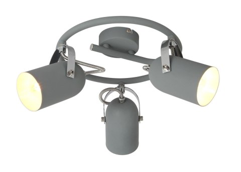 LAMPA SUFITOWA CANDELLUX GRAY 98-66497 SPIRALA E14 SZARY