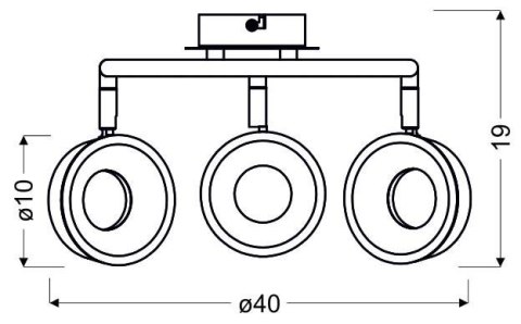 LAMPA SUFITOWA CANDELLUX ISLA 98-61737 SPIRALA LED CHROM 3000K